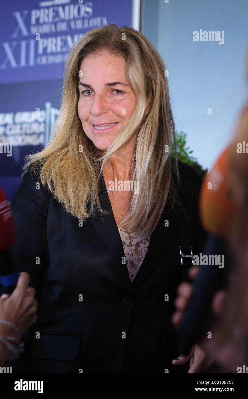 Arantxa Sanchez Vicario assiste à la cérémonie de remise des prix María de Villota dans la ville de Racket à Madrid, le 5 octobre 2023 Espagne Banque D'Images