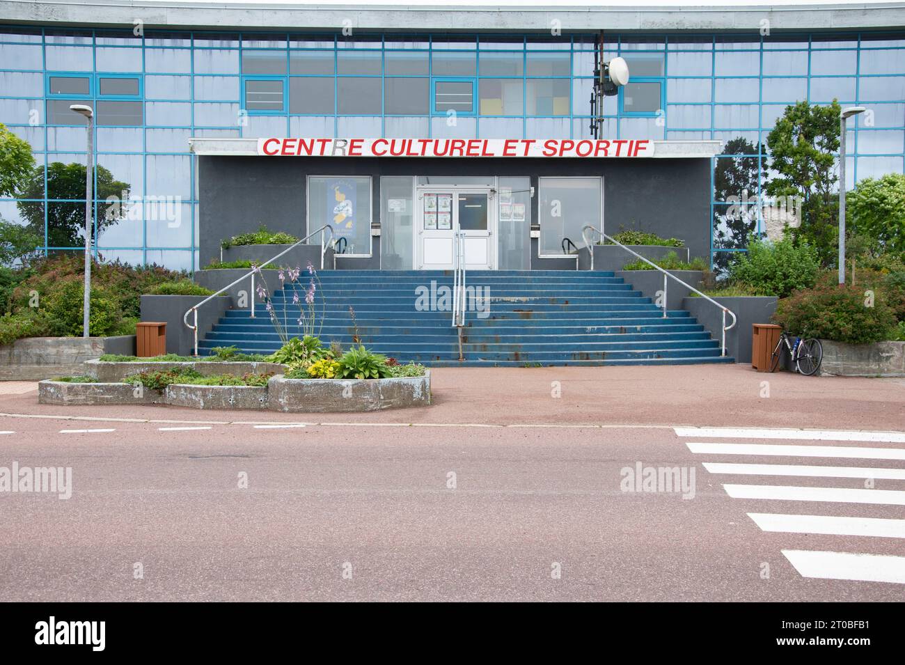 Complexe sportif à St. Pierre, France Banque D'Images