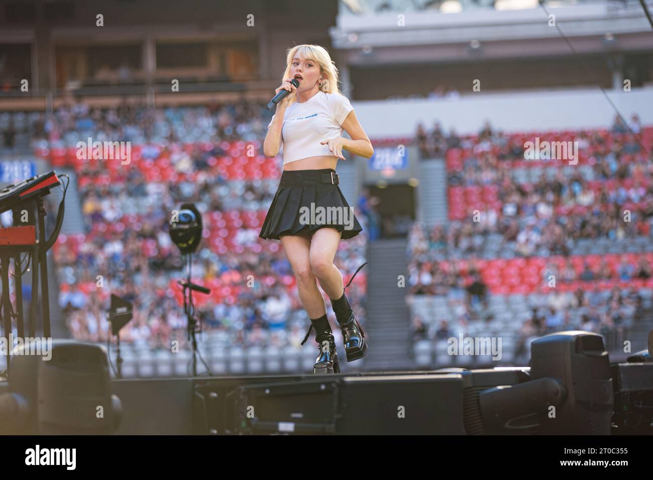 Maisie Peters en concert au BC place Stadium à Vancouver, C.-B., Canada, le 2 septembre 2023 © Jamie Taylor Banque D'Images