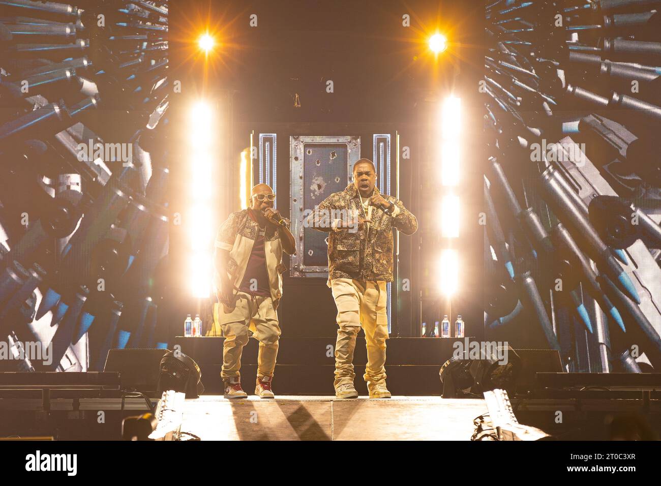 50 cent + Busta Rhymes + Jeremih @ Rogers Arena, Vancouver - 8 septembre 2023 Banque D'Images