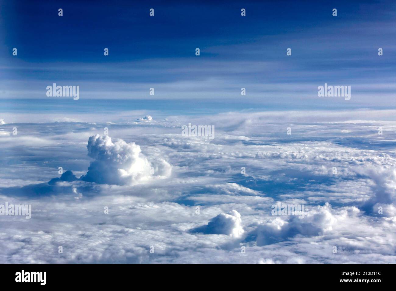 Nuages, vu de dessus, vue aérienne, Allemagne Banque D'Images