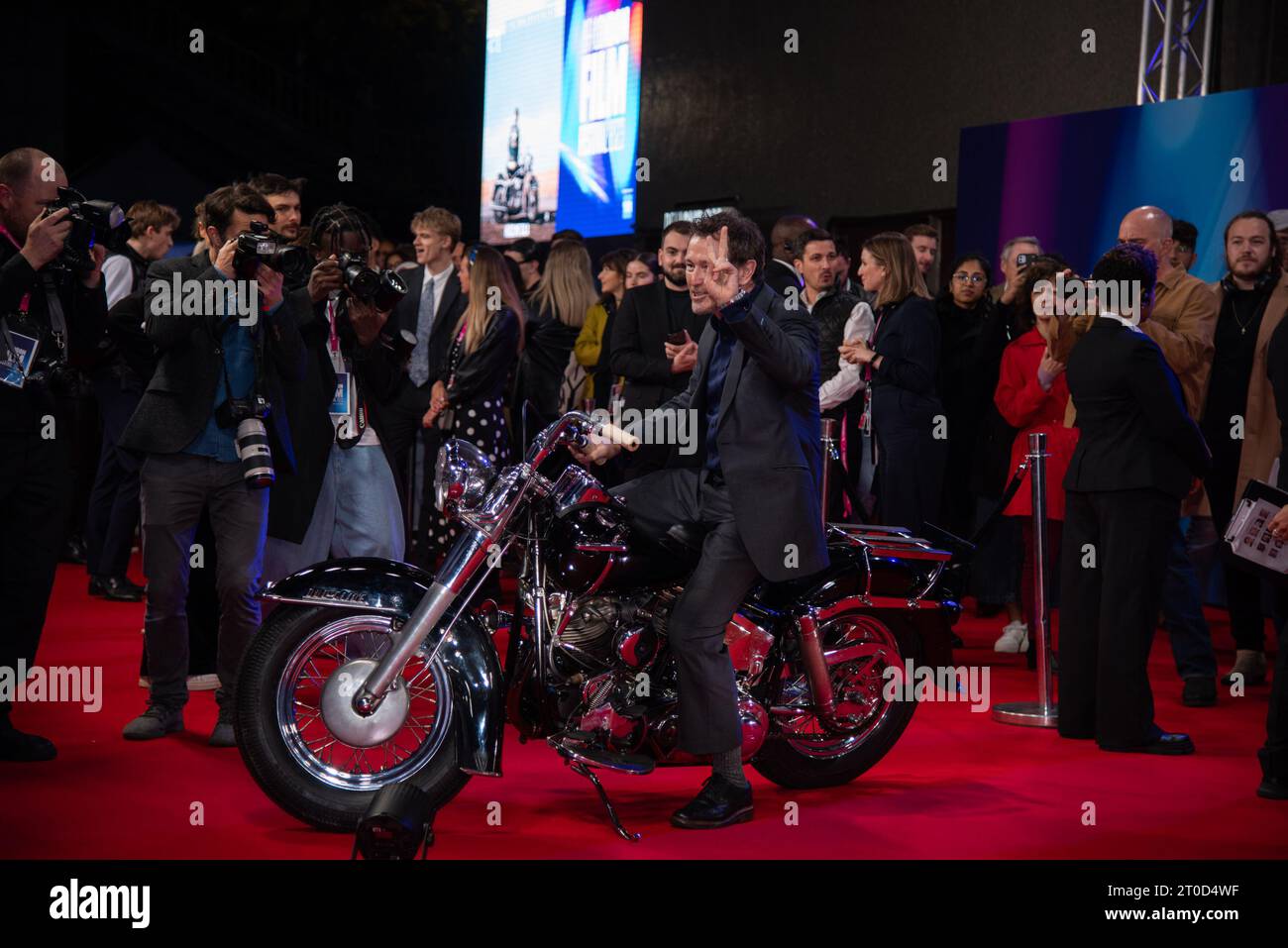 Londres, Royaume-Uni. 05 octobre 2023. Nick Moran assiste au gala « The Bikeriders » Headline lors du 67e BFI London film Festival au Royal Festival Hall. (Photo de Loredana Sangiuliano/SOPA Images/Sipa USA) crédit : SIPA USA/Alamy Live News Banque D'Images