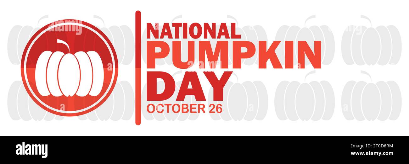 Illustration de conception de modèle vectoriel de jour national de la citrouille. Octobre 26. Convient pour carte de voeux, affiche et bannière Illustration de Vecteur