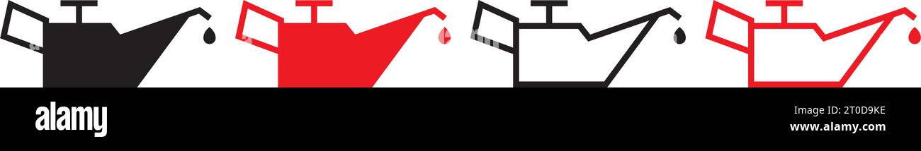 Icône d'huile automatique conception simple Illustration de Vecteur