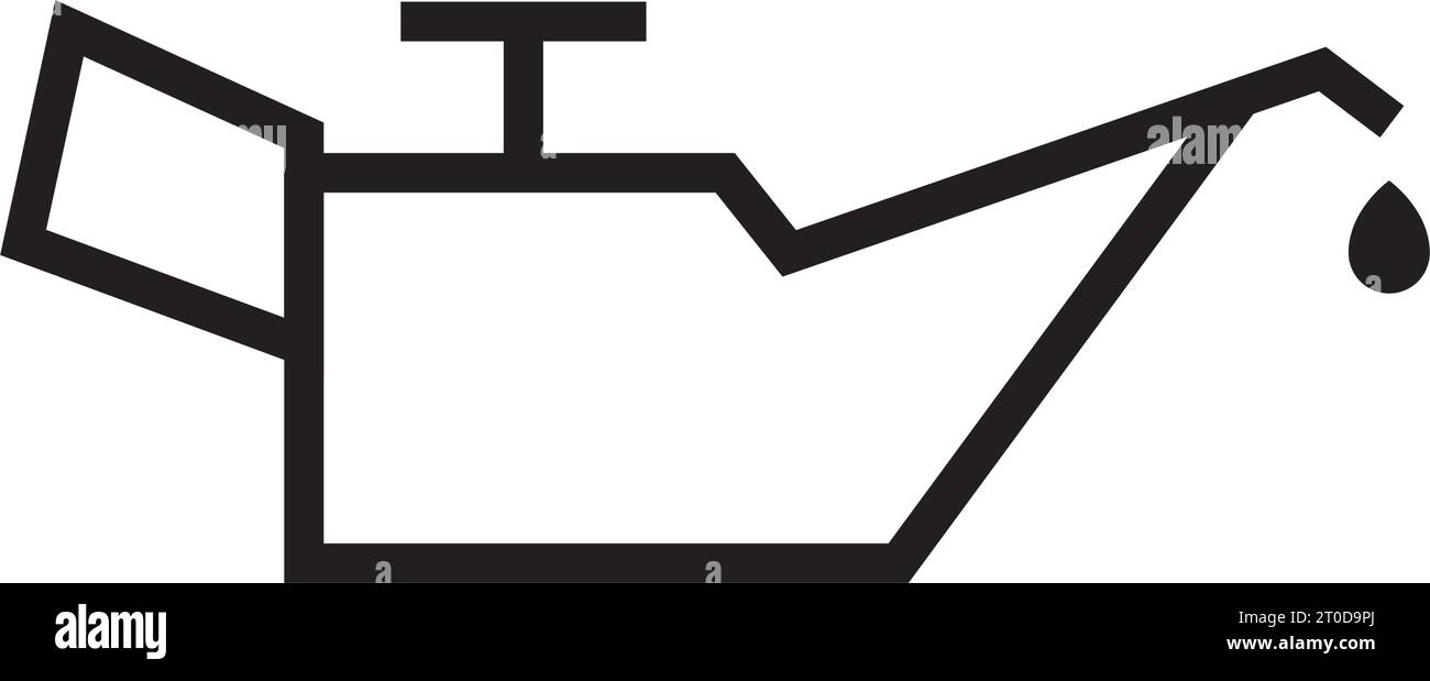 Icône d'huile automatique conception simple Illustration de Vecteur