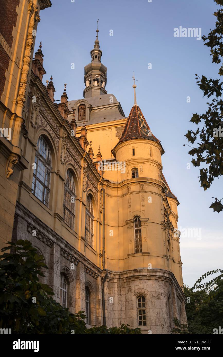 Château dans le parc de la ville, Budapest, Hongrie Banque D'Images