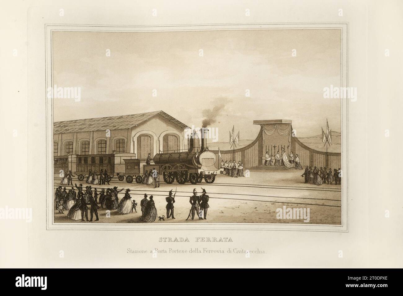 P. Cacchiatelli - G. Gleter, la science et les arts sous le pontificat de Pie IX, publié à Rome en 1860 par la Tipografia delle Belle Arti, via poli, 91. À l'intérieur, il y a des gravures représentant les œuvres publiques créées pendant le Pontificat de Pie IX Banque D'Images P. Cacchiatelli - G. Gleter, la science et les arts sous le pontificat de Pie IX, publié à Rome en 1860 par la Tipografia delle Belle Arti, via poli, 91. À l'intérieur, il y a des gravures représentant les œuvres publiques créées pendant le Pontificat de Pie IX Banque D'Images