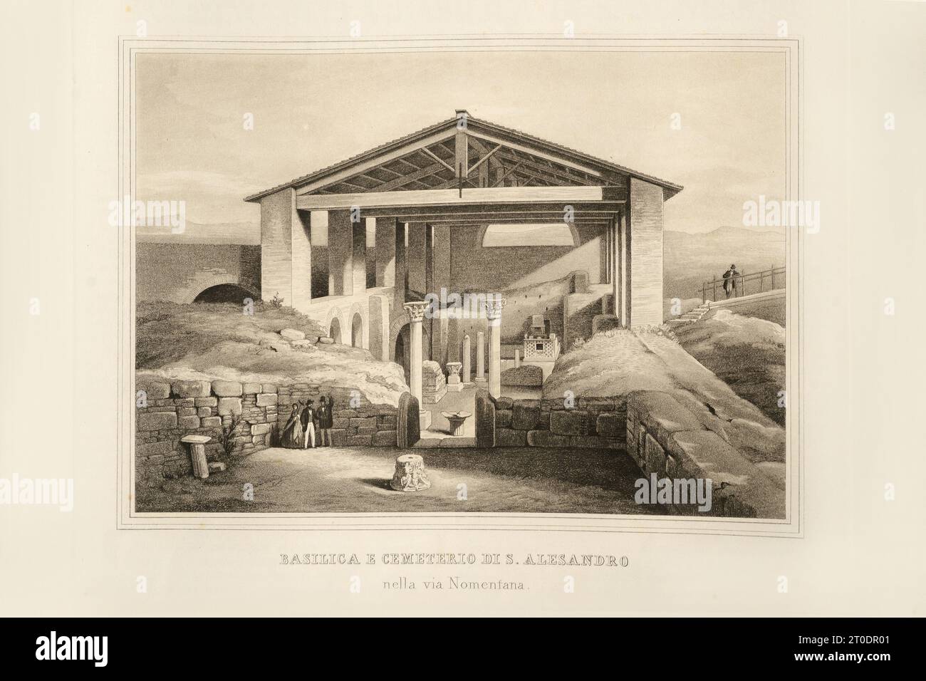 P. Cacchiatelli - G. Gleter, la science et les arts sous le pontificat de Pie IX, publié à Rome en 1860 par la Tipografia delle Belle Arti, via poli, 91. À l'intérieur, il y a des gravures représentant les œuvres publiques créées pendant le Pontificat de Pie IX Banque D'Images P. Cacchiatelli - G. Gleter, la science et les arts sous le pontificat de Pie IX, publié à Rome en 1860 par la Tipografia delle Belle Arti, via poli, 91. À l'intérieur, il y a des gravures représentant les œuvres publiques créées pendant le Pontificat de Pie IX Banque D'Images
