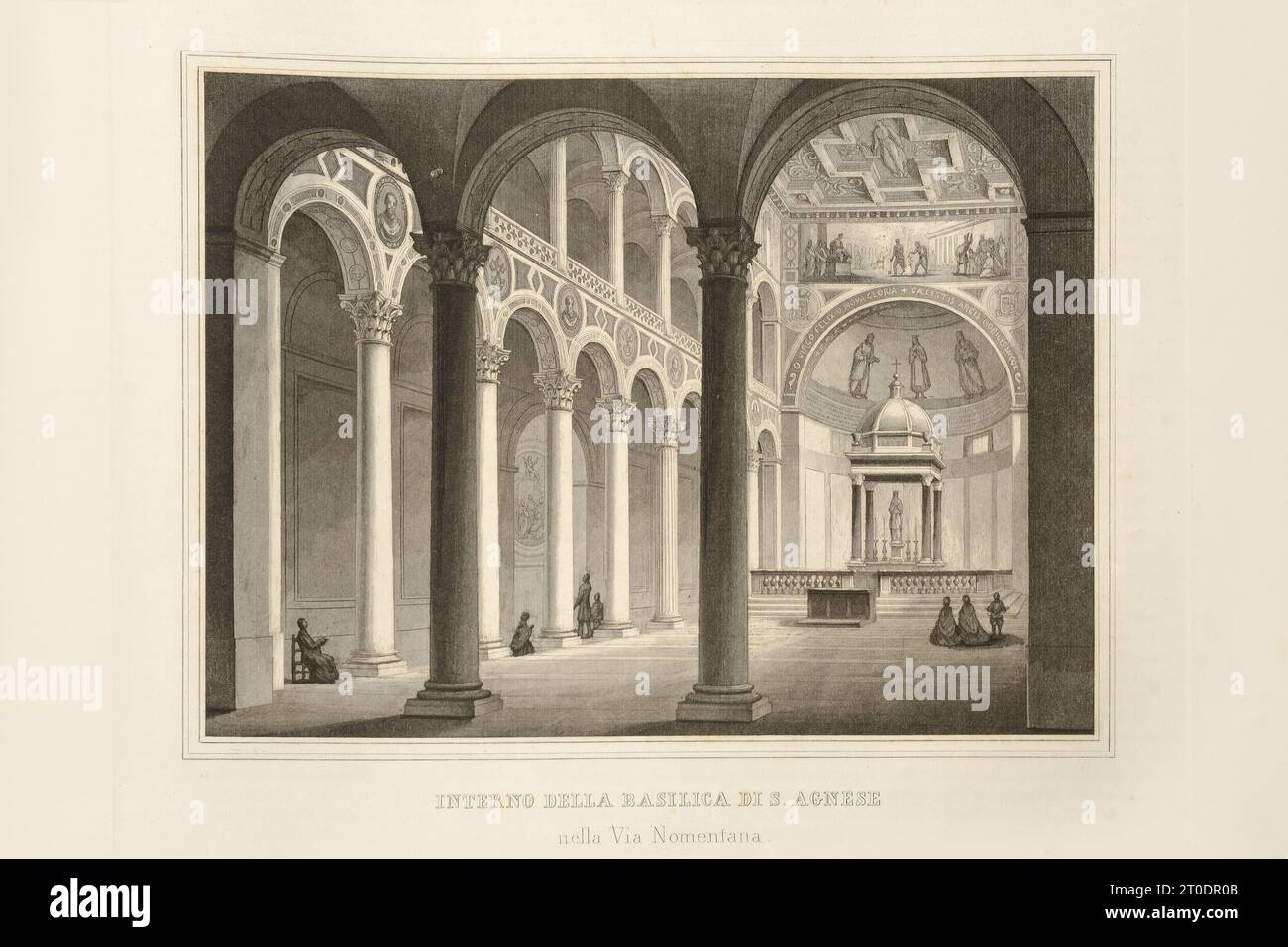 P. Cacchiatelli - G. Gleter, la science et les arts sous le pontificat de Pie IX, publié à Rome en 1860 par la Tipografia delle Belle Arti, via poli, 91. À l'intérieur, il y a des gravures représentant les œuvres publiques créées pendant le Pontificat de Pie IX Banque D'Images