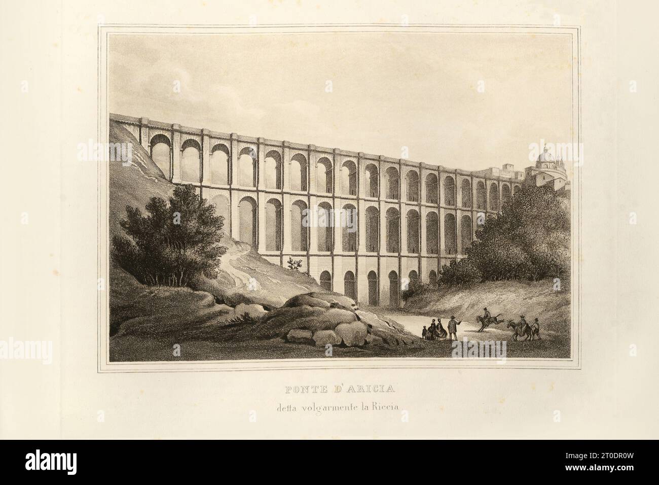 P. Cacchiatelli - G. Gleter, la science et les arts sous le pontificat de Pie IX, publié à Rome en 1860 par la Tipografia delle Belle Arti, via poli, 91. À l'intérieur, il y a des gravures représentant les œuvres publiques créées pendant le Pontificat de Pie IX Banque D'Images