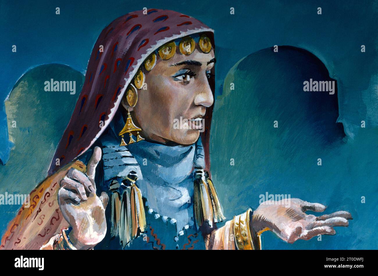 Histoires de l'Est de l'Arabe bédouin Tales Banque D'Images