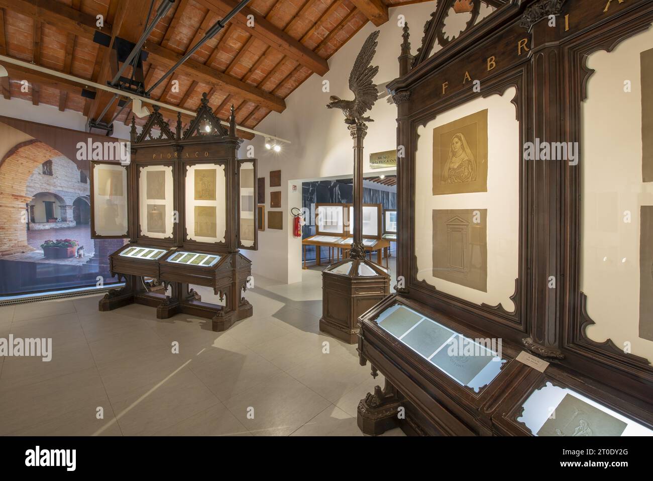 Pioraco (Italie, Marches - province de Macerata), Musée du papier et des filigranes Banque D'Images