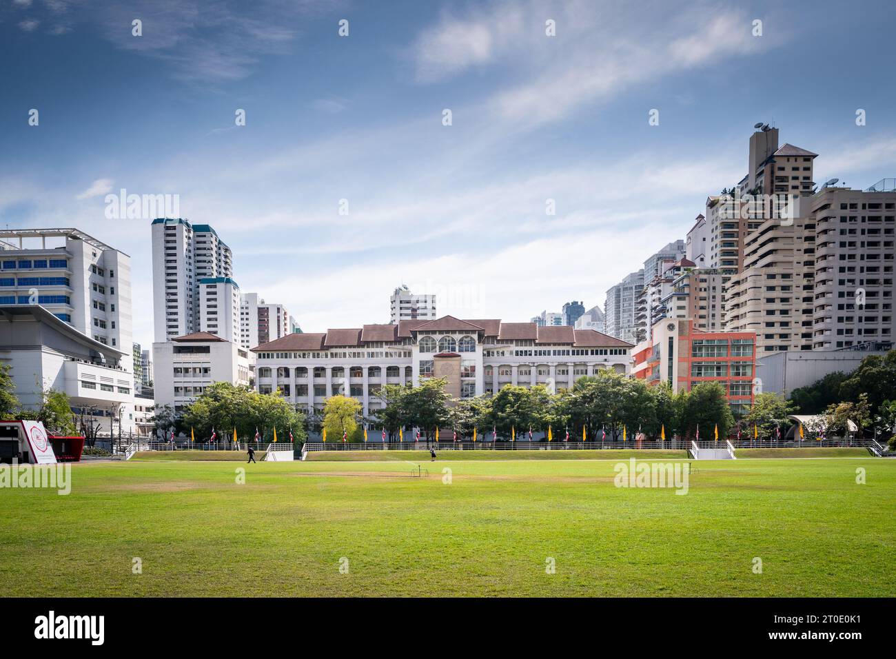 Les bâtiments de l'Université Srinakharinwirot Bangkok, Thaïlande. Banque D'Images