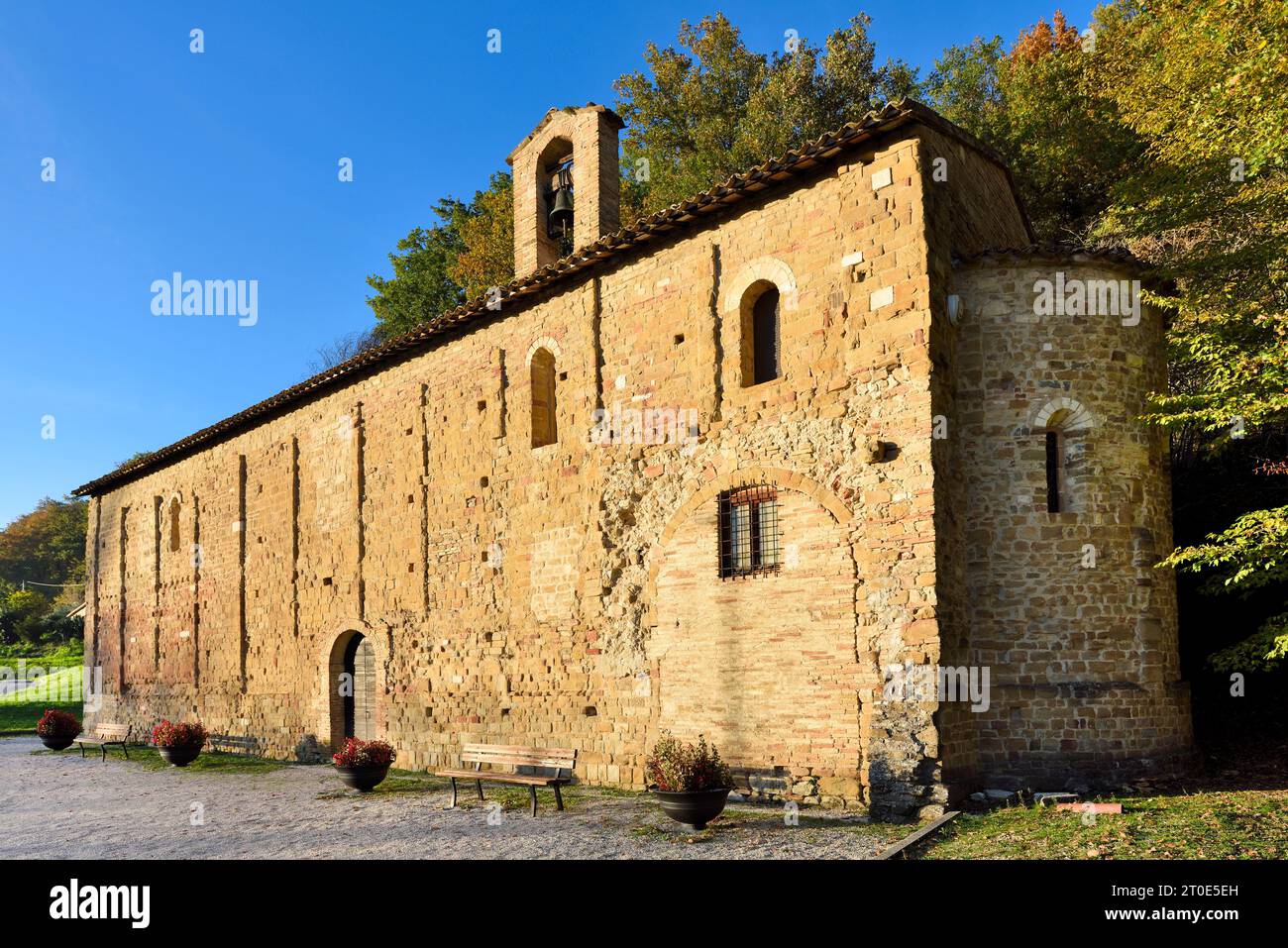 Gagliole (Italie, Marches, province de Macerata), église paroissiale de San Zenone ou Santa Maria della Pieve Banque D'Images