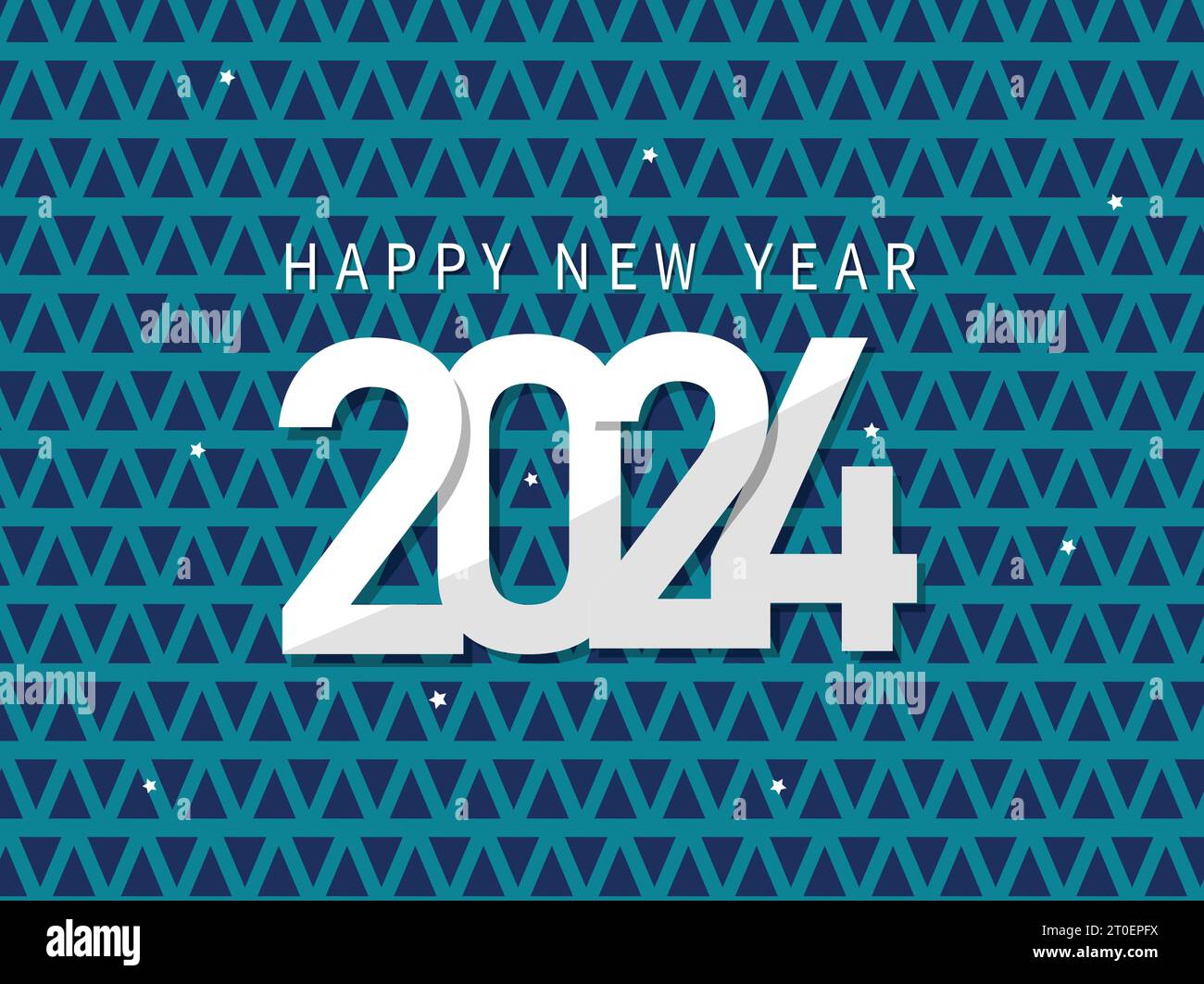 Bonne année 2024 bannière fond bleu Illustration de Vecteur