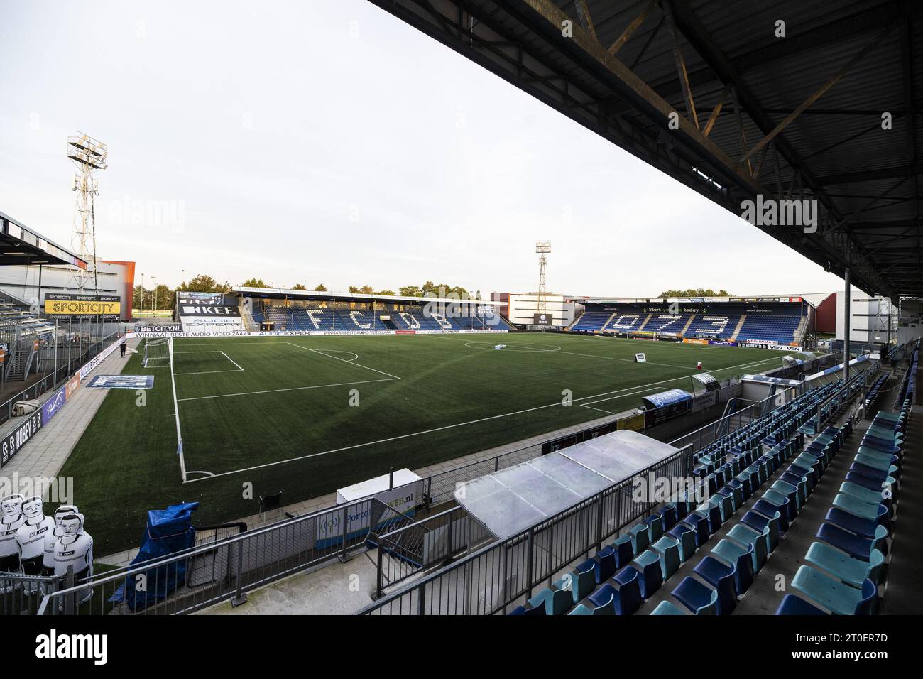 Den Bosch, pays-Bas. 06 octobre 2023. DEN BOSCH, 06-10-2023, Stadium de Vliert, pays-Bas Keukenkampioendivisie saison de football 2023/2024. FC Den Bosch - FC Eindhoven. Stade avant le match (photo Pro Shots/Sipa USA) crédit : SIPA US/Alamy Live News Banque D'Images
