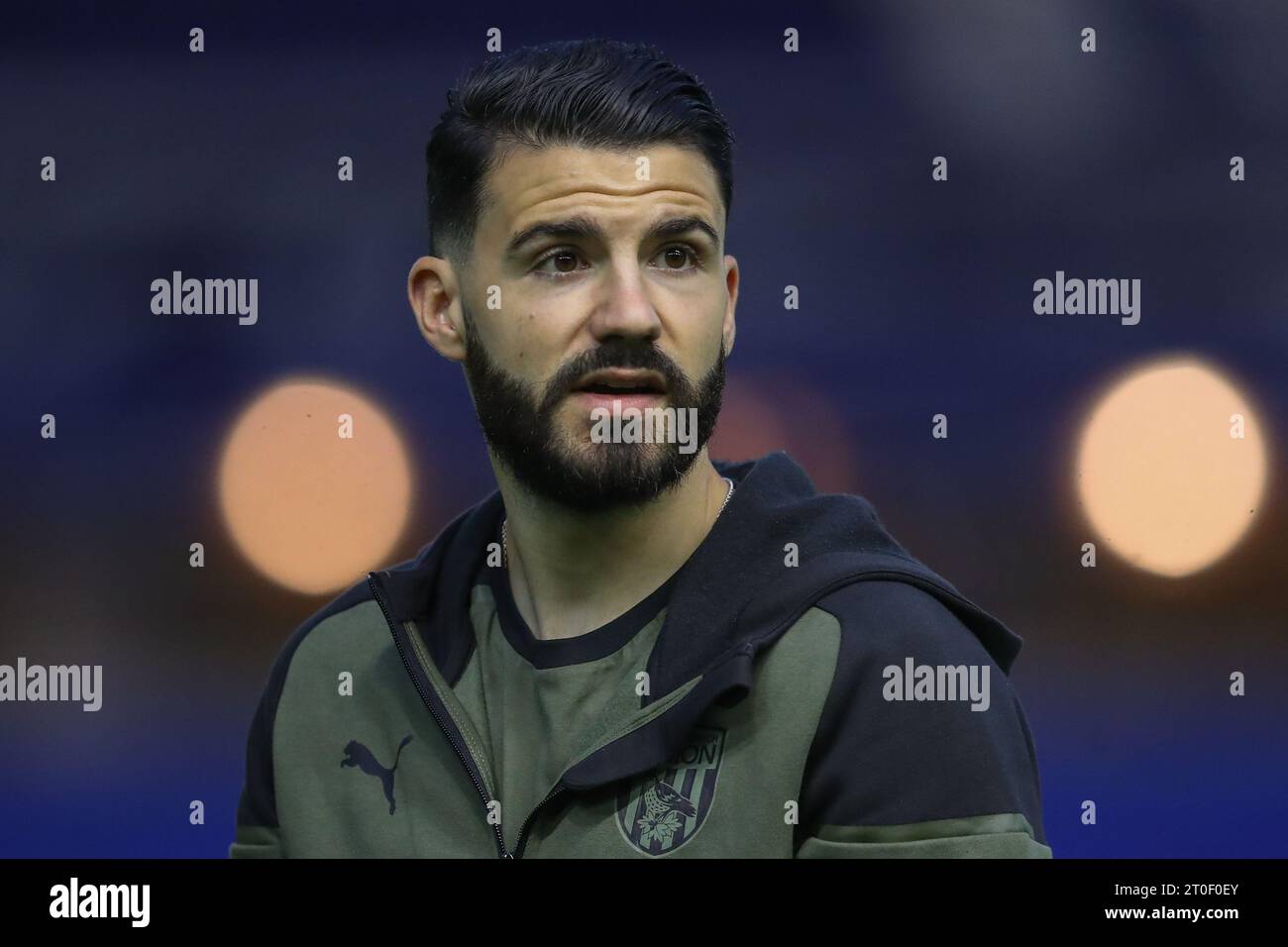 Pipa #26 de West Bromwich Albion arrive devant le Sky Bet Championship Match Birmingham City vs West Bromwich Albion à St Andrews, Birmingham, Royaume-Uni, le 6 octobre 2023 (photo de Gareth Evans/News Images) Banque D'Images