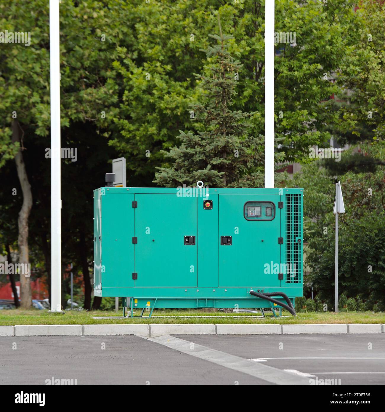 Générateur diesel d'alimentation auxiliaire en attente en cas d'urgence Banque D'Images