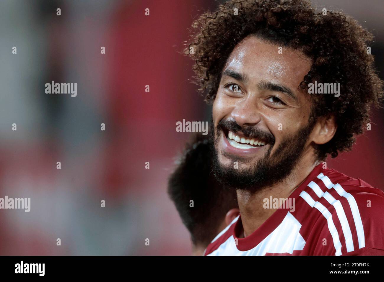 Düsseldorf, Deutschland, 2. Fussball Bundesliga 9. Spieltag Fortuna Düsseldorf : VFL Osnabrück 1-1 am 06.10. 2023 In der Merkur Spiel -Arena in Düsseldorf Emmanuel IYOHA (F 95) freut sich über seinen Treffer zum 1-0 Foto : Norbert Schmidt, Duesseldorf Banque D'Images