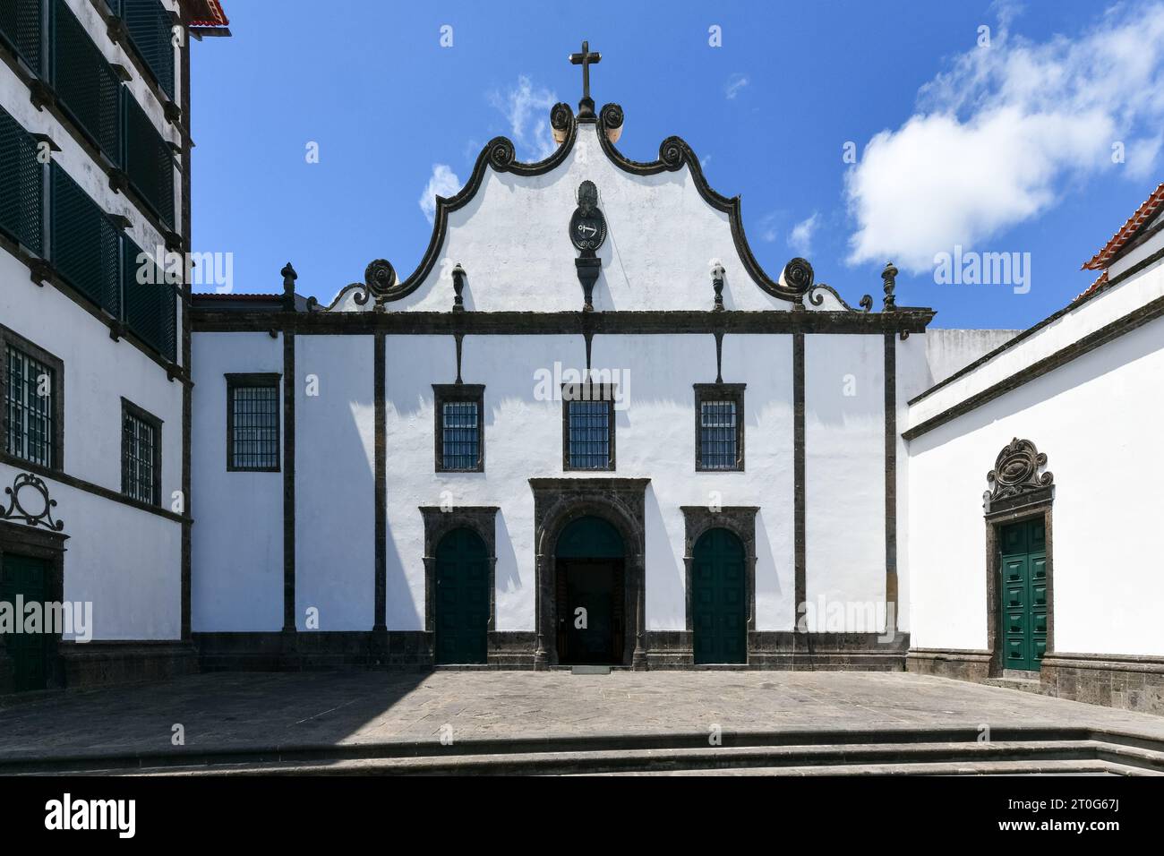 Le Sanctuaire do Senhor Santo Cristo dos Milagres à Ponta Delgada, Açores. Banque D'Images