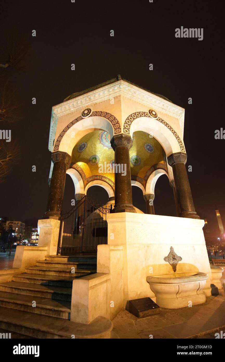 Istanbul, Türkiye. Hippodrome à Istanbul. La fontaine allemande (Alman Çeşmesi) Banque D'Images