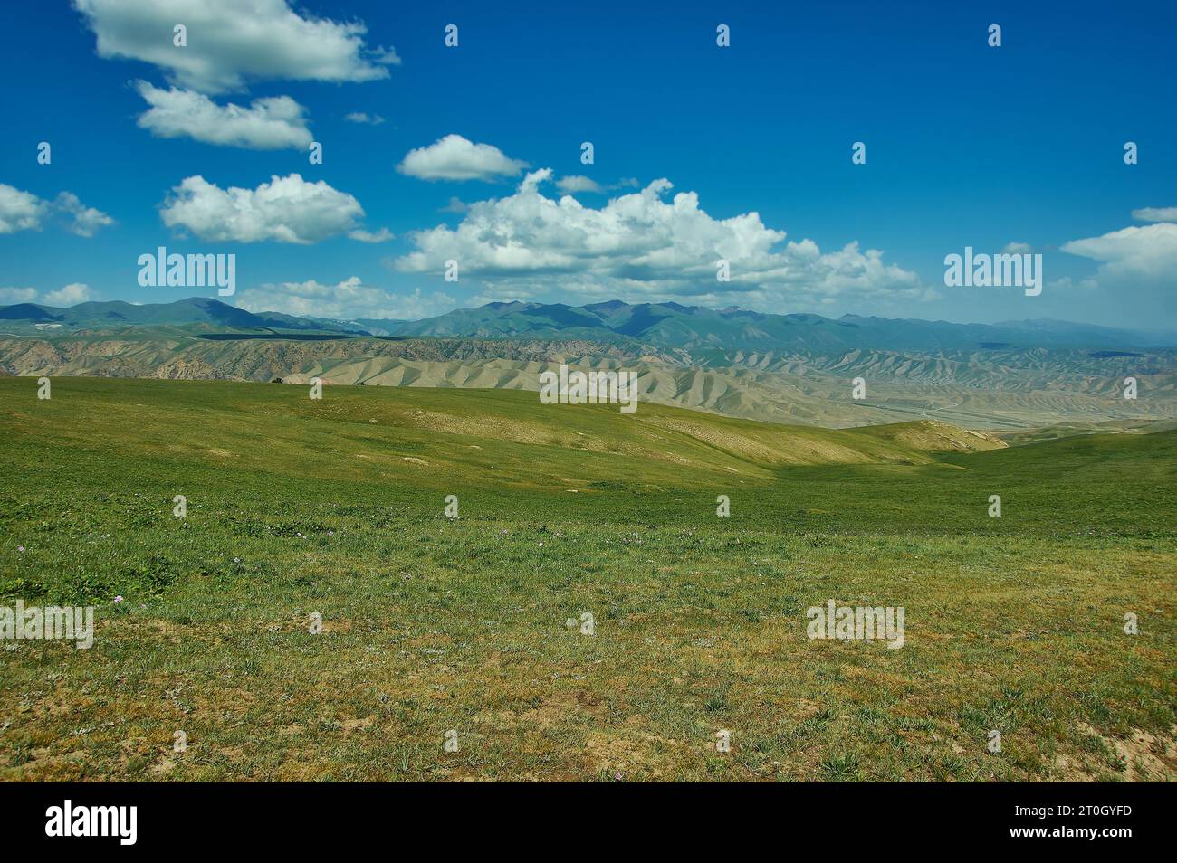 Road to son-Kul Lake, Teshik tract, Kirghizistan, Banque D'Images