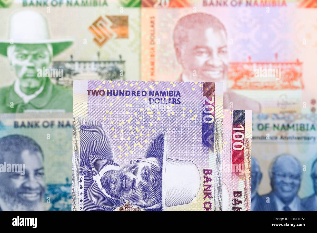 Argent namibien - dollar un fond d'affaires Banque D'Images