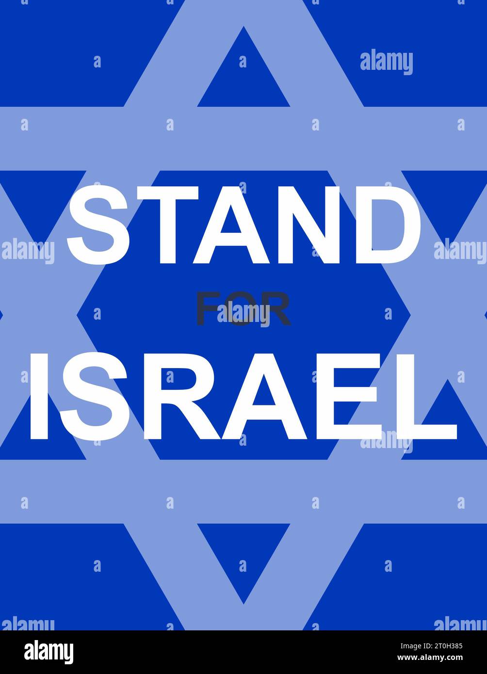 I Stand with Israel support Poster Banque D'Images