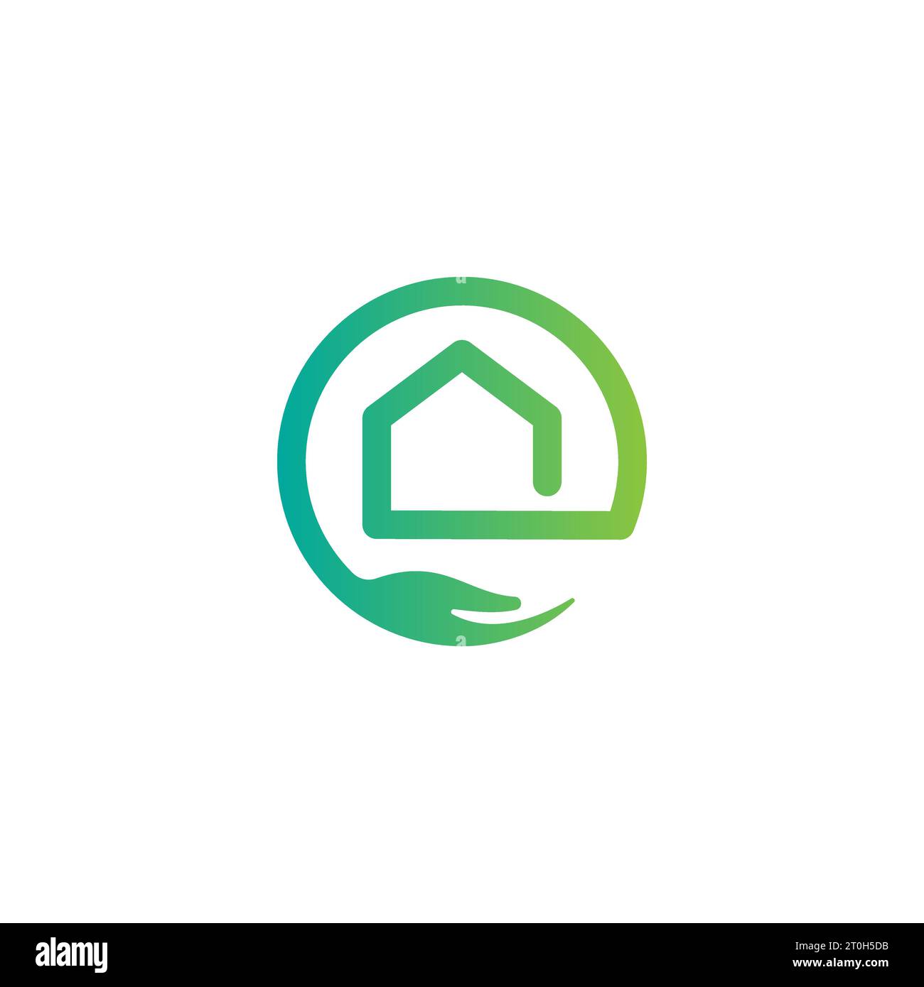 Conception de logo de soins à domicile, logo de soins à la maison, icône, vecteur Illustration de Vecteur