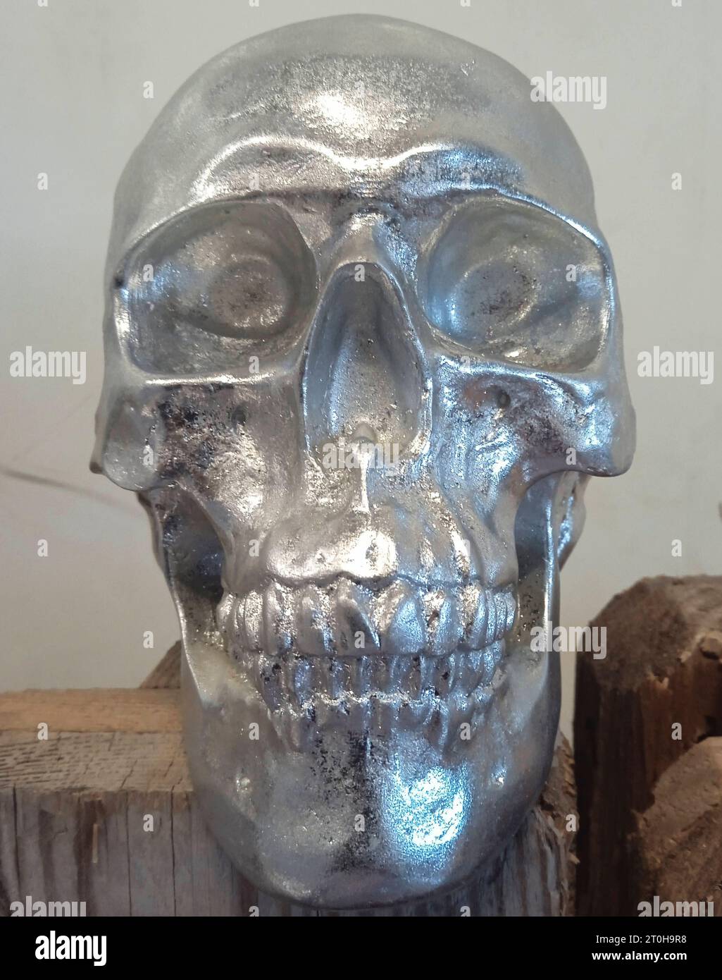Un crâne, symbole des os d'Un crâne humain, tête d'Un crédit humain : Imago/Alamy Live News Banque D'Images