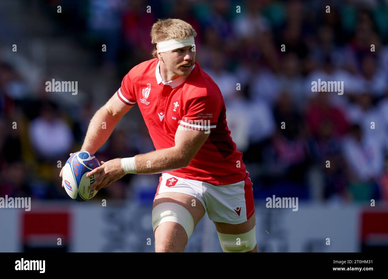 Aaron Wainwright du pays de Galles lors de la coupe du monde de Rugby ...