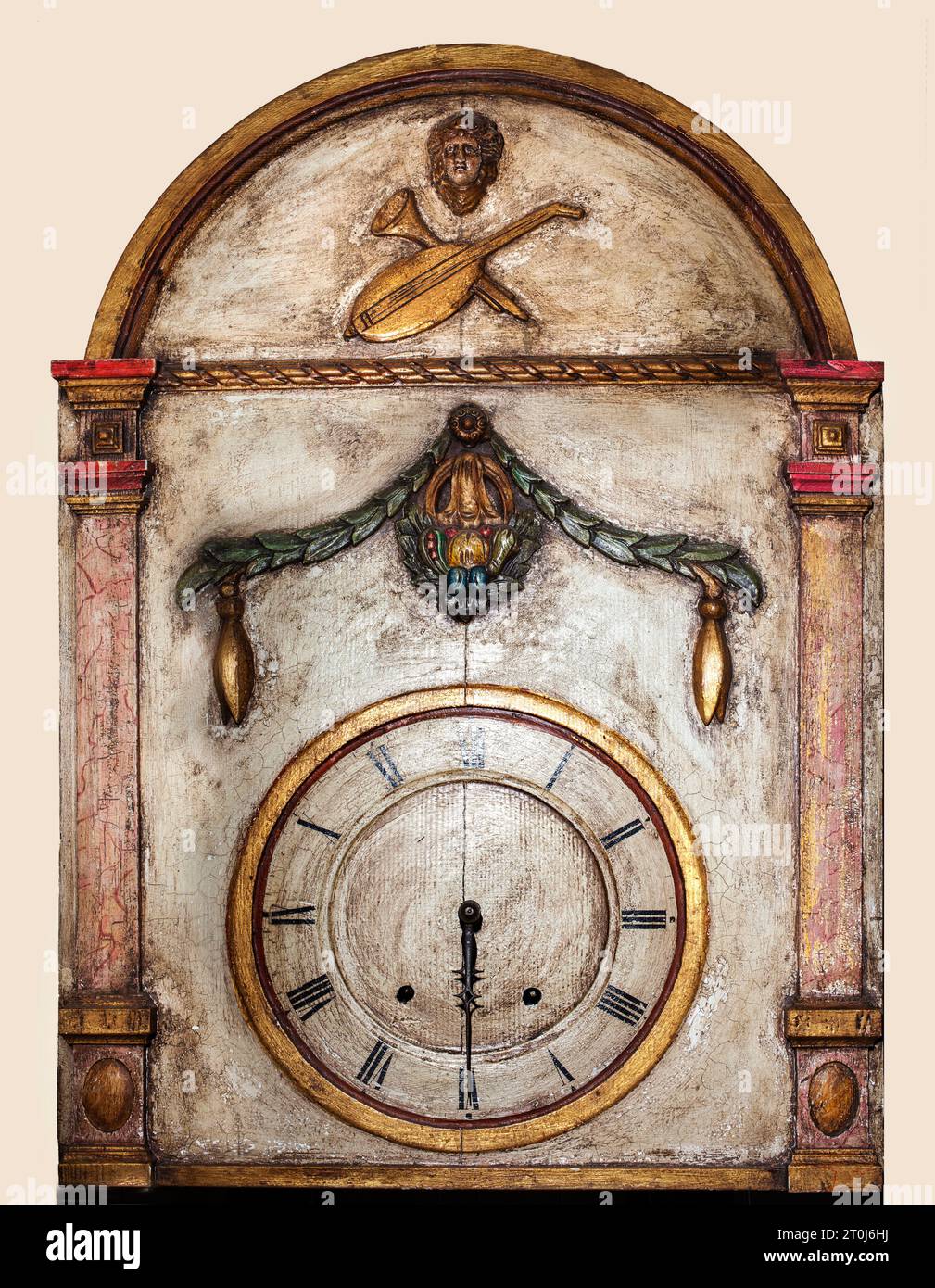 Une horloge musicale du 19e siècle, Musée de l'orgue Borgentreich, district de Höxter, Rhénanie du Nord-Westphalie, Allemagne, Europe Banque D'Images