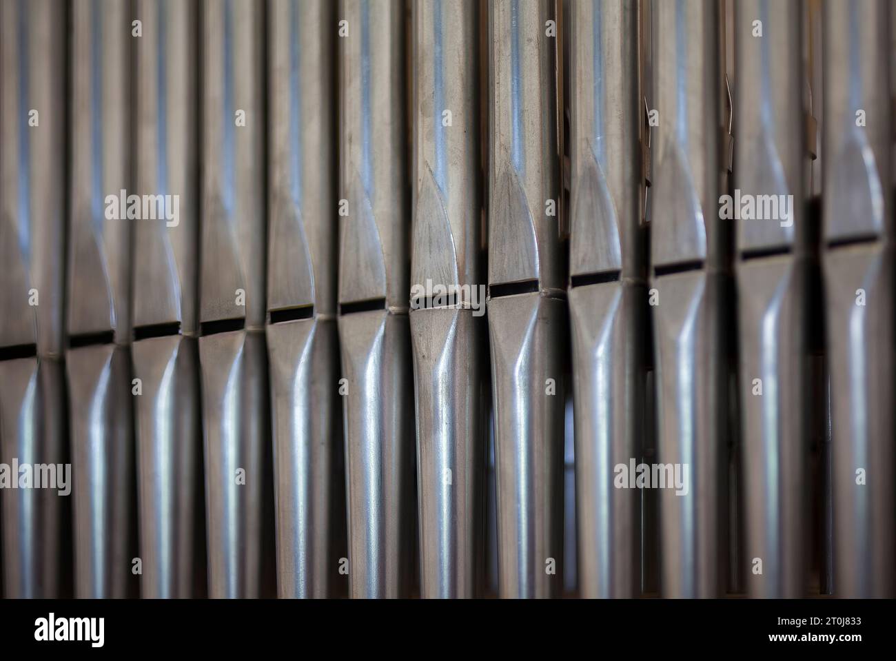 tuyaux d'un orgue Banque D'Images