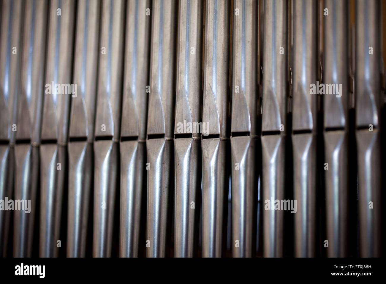 tuyaux d'un orgue Banque D'Images