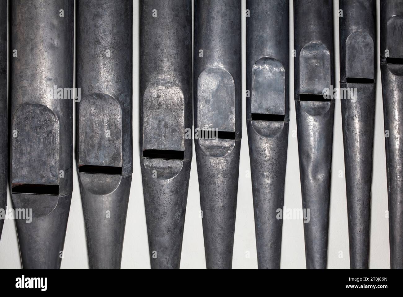 tuyaux d'un orgue Banque D'Images