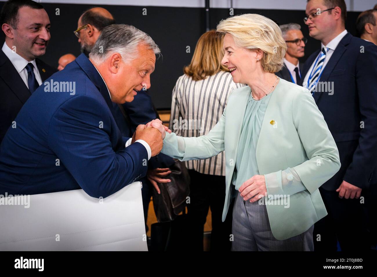 Nicolas Landemard / le Pictorium - Sommet européen informel à Grenade (Espagne). - 05/10/2023 - Espagne / Andalousie / Grenade - les différents chefs d'Etat européens se sont réunis lors d'un sommet informel de la Communauté économique européenne. Banque D'Images