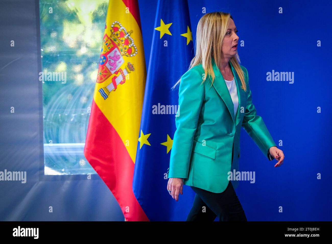 Nicolas Landemard / le Pictorium - Sommet européen informel à Grenade (Espagne). - 06/10/2023 - Espagne / Andalousie / Grenade - les différents chefs d'Etat européens se sont réunis lors d'un sommet informel de la Communauté économique européenne. Banque D'Images