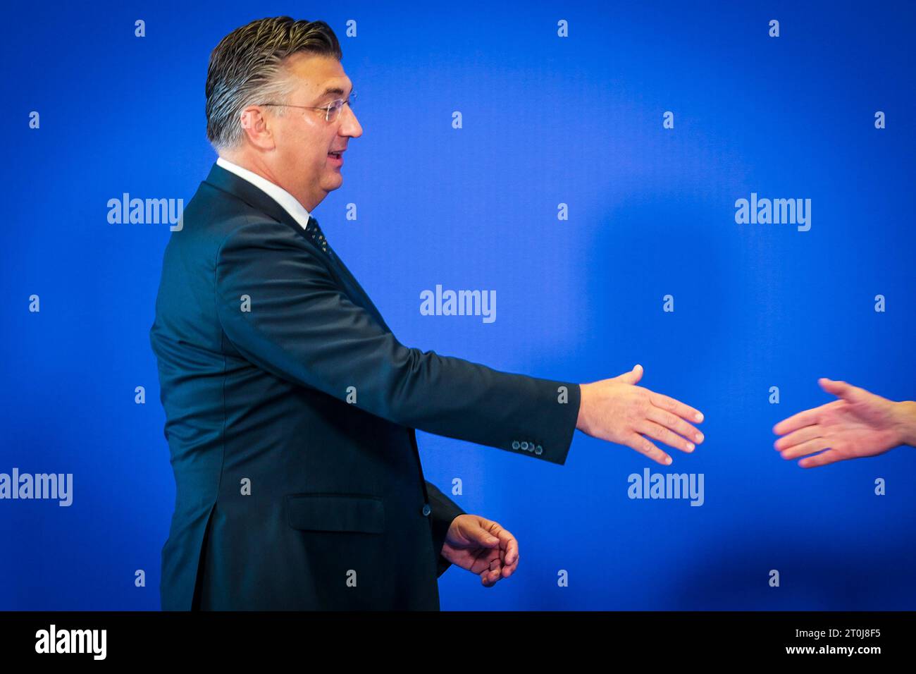 Nicolas Landemard / le Pictorium - Sommet européen informel à Grenade (Espagne). - 06/10/2023 - Espagne / Andalousie / Grenade - les différents chefs d'Etat européens se sont réunis lors d'un sommet informel de la Communauté économique européenne. Banque D'Images