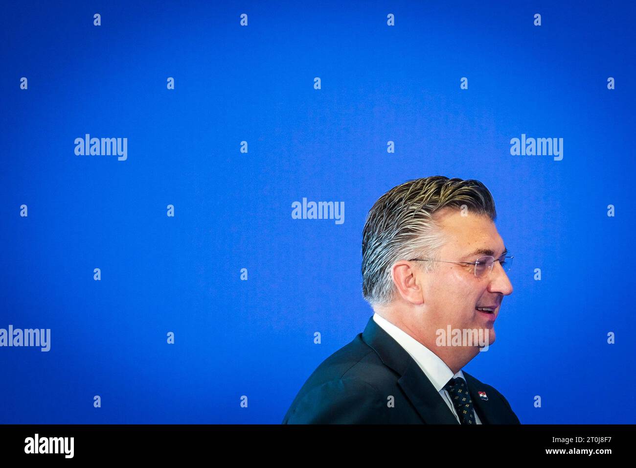 Nicolas Landemard / le Pictorium - Sommet européen informel à Grenade (Espagne). - 06/10/2023 - Espagne / Andalousie / Grenade - les différents chefs d'Etat européens se sont réunis lors d'un sommet informel de la Communauté économique européenne. Banque D'Images