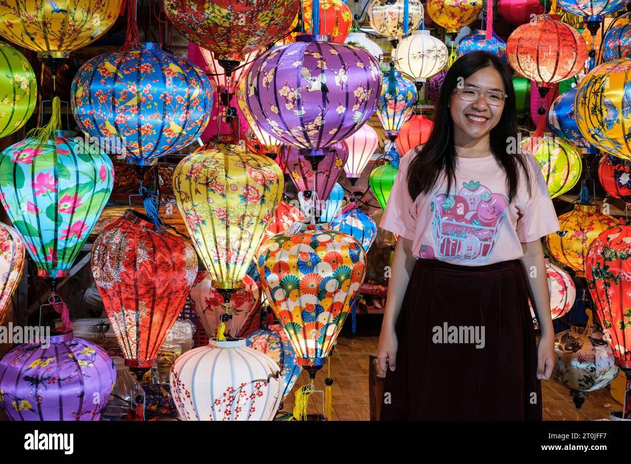 Hoi an, Vietnam. Lanternes à vendre. Banque D'Images