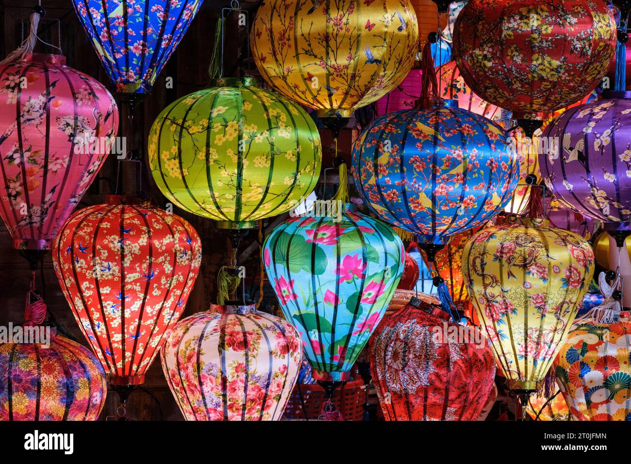 Hoi an, Vietnam. Lanternes à vendre. Banque D'Images