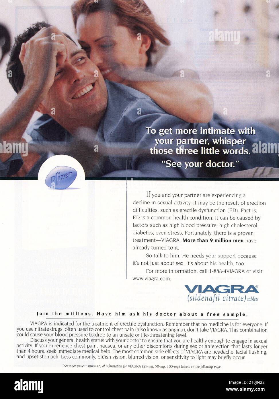 Vintage 'Time' Magazine 25 février 2002 publication publicitaire, États-Unis Banque D'Images