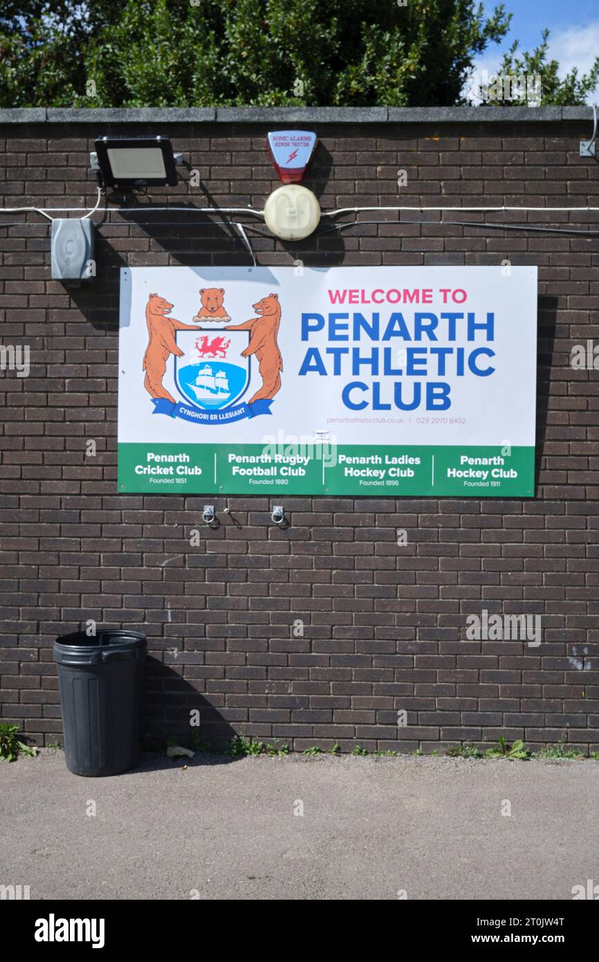 Terrain de loisirs Penarth Galles du Sud Royaume-Uni Banque D'Images