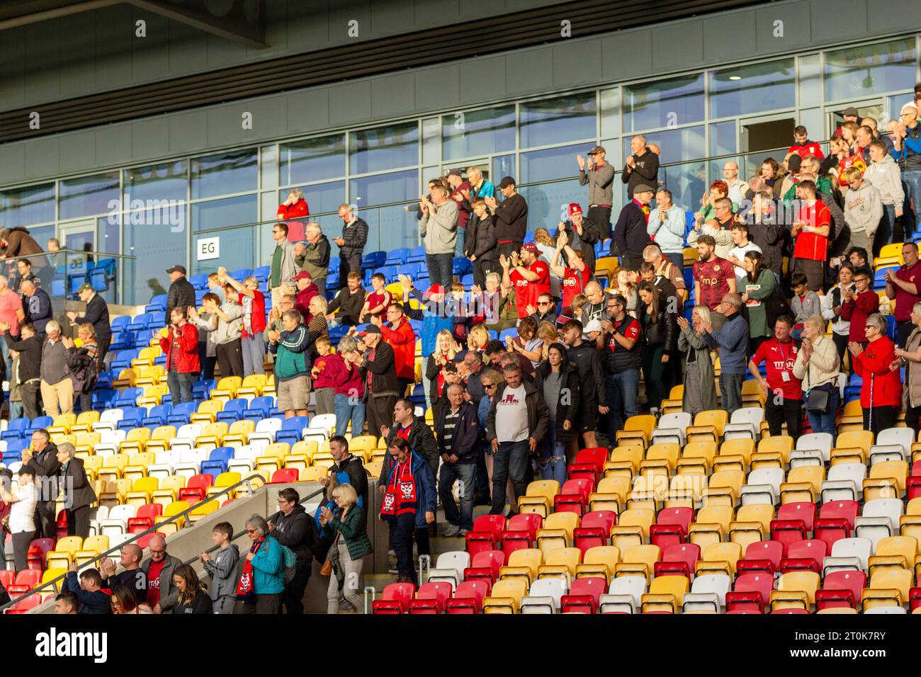 York, Royaume-Uni, 07 octobre 2023, supporters, crédit : Aaron Badkin/Alamy Live News Banque D'Images