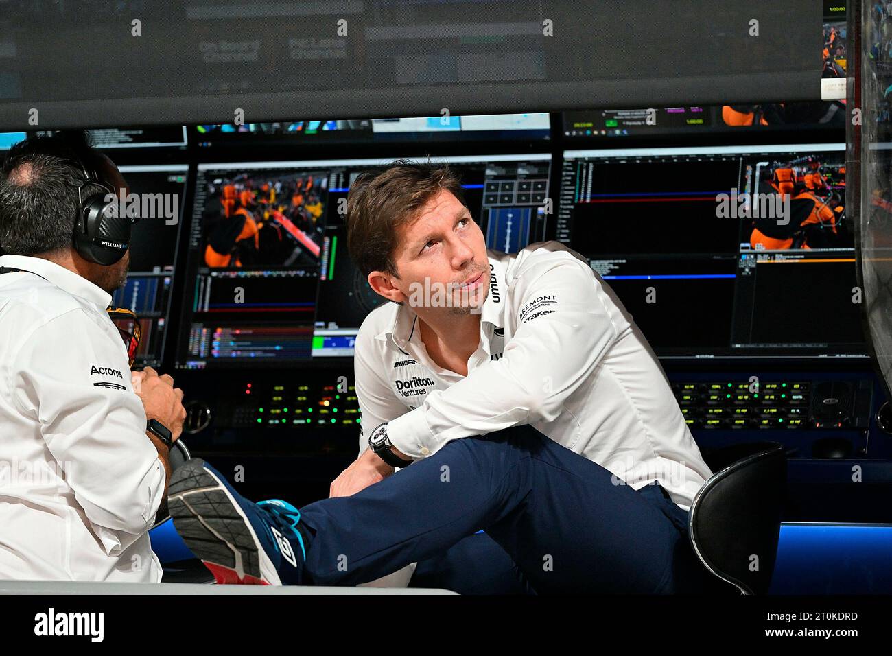 Doha, Katar. 07 octobre 2023. 7 octobre 2023, Losail International circuit, Doha, Formule 1 Qatar Airways Qatar Grand Prix 2023, dans la photo le patron de l'équipe James Vowles (Williams Racing) crédit : dpa/Alamy Live News Banque D'Images