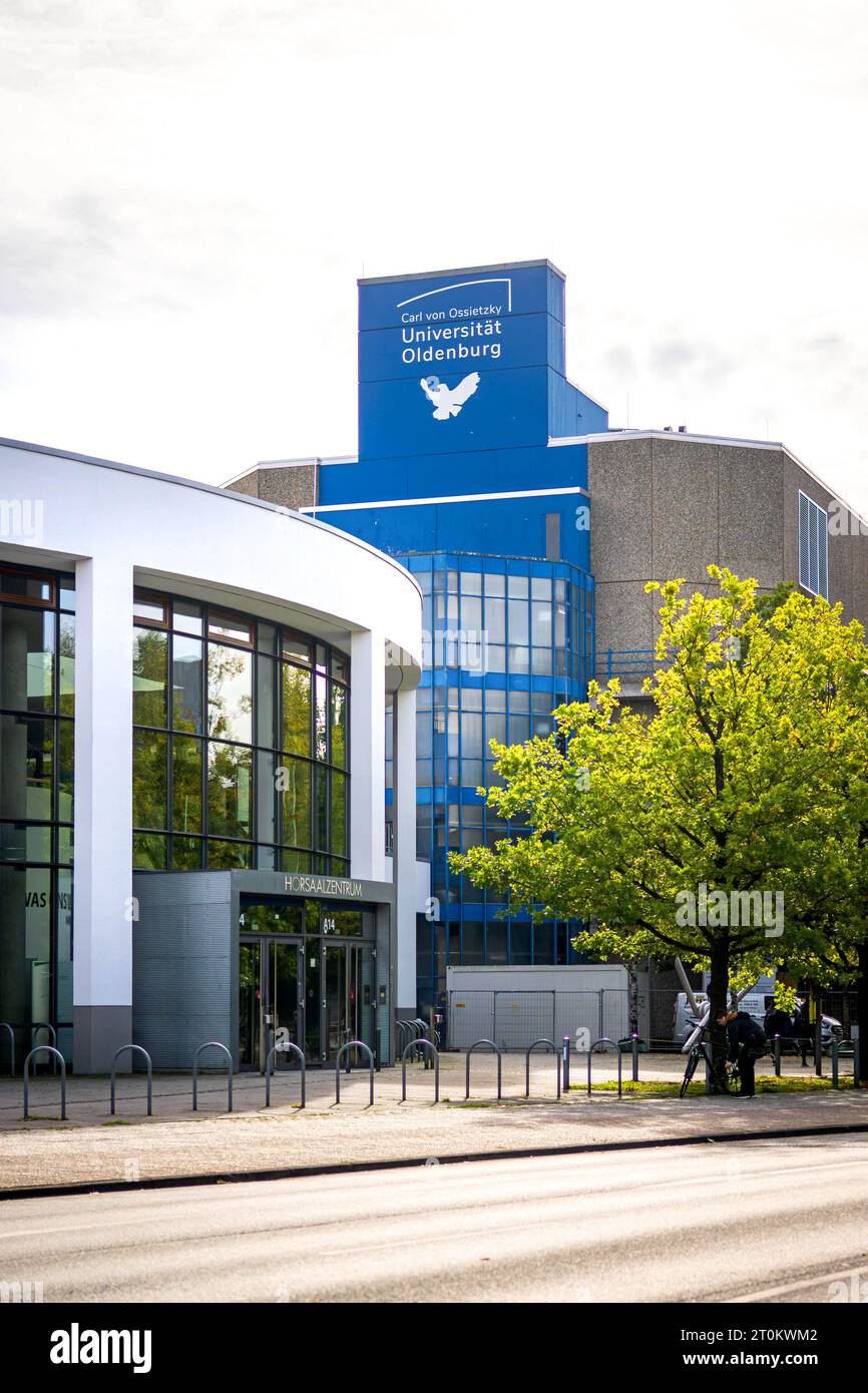 Oldenburg, Allemagne. 06 octobre 2023. L'Université Carl von Ossietzky à Oldenburg. Un nouveau programme d'études est conçu pour former les élèves à enseigner le bas allemand dans les écoles secondaires. Crédit : Sina Schuldt/dpa/Alamy Live News Banque D'Images