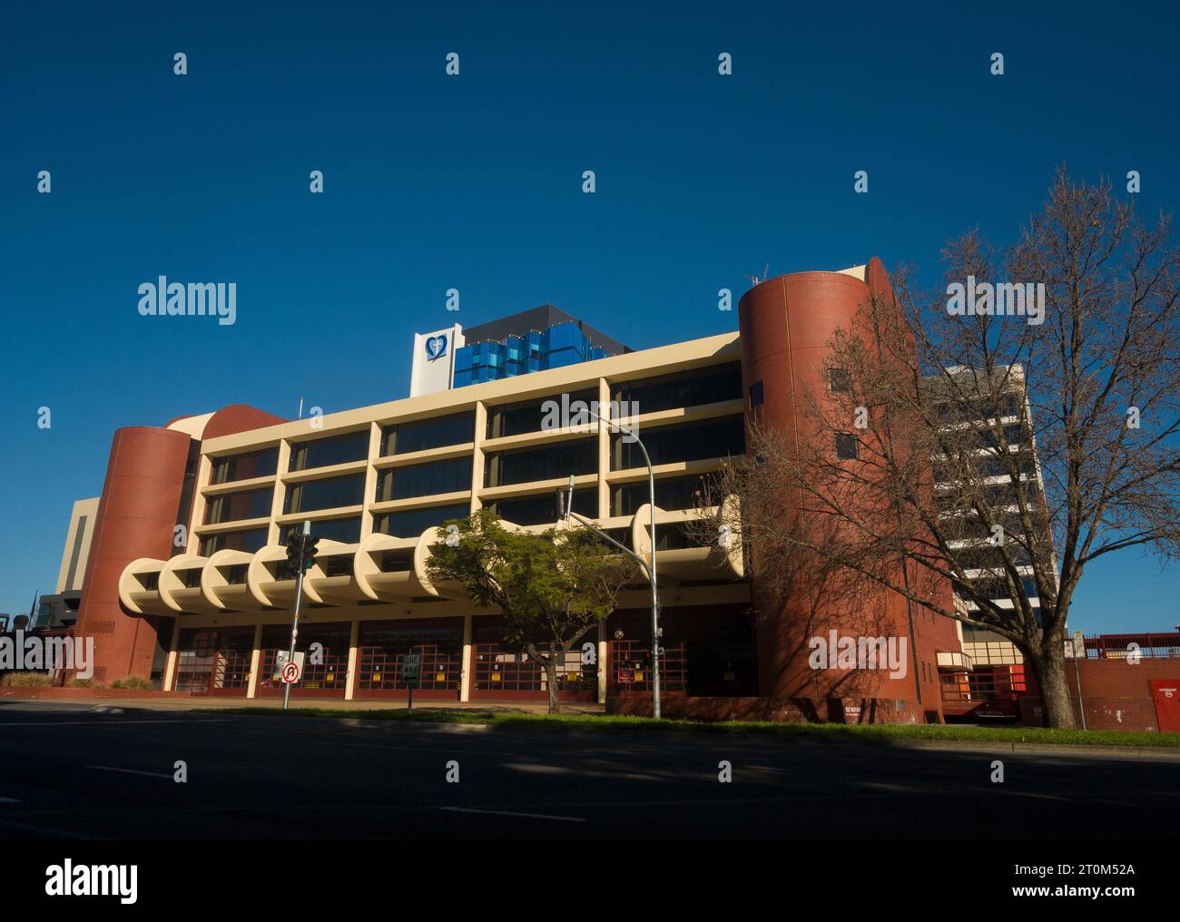 Vue générale du bâtiment du Metropolitan Fire Service de l'Australie méridionale à Wakefield Street à Adélaïde, Australie méridionale, Australie. Banque D'Images