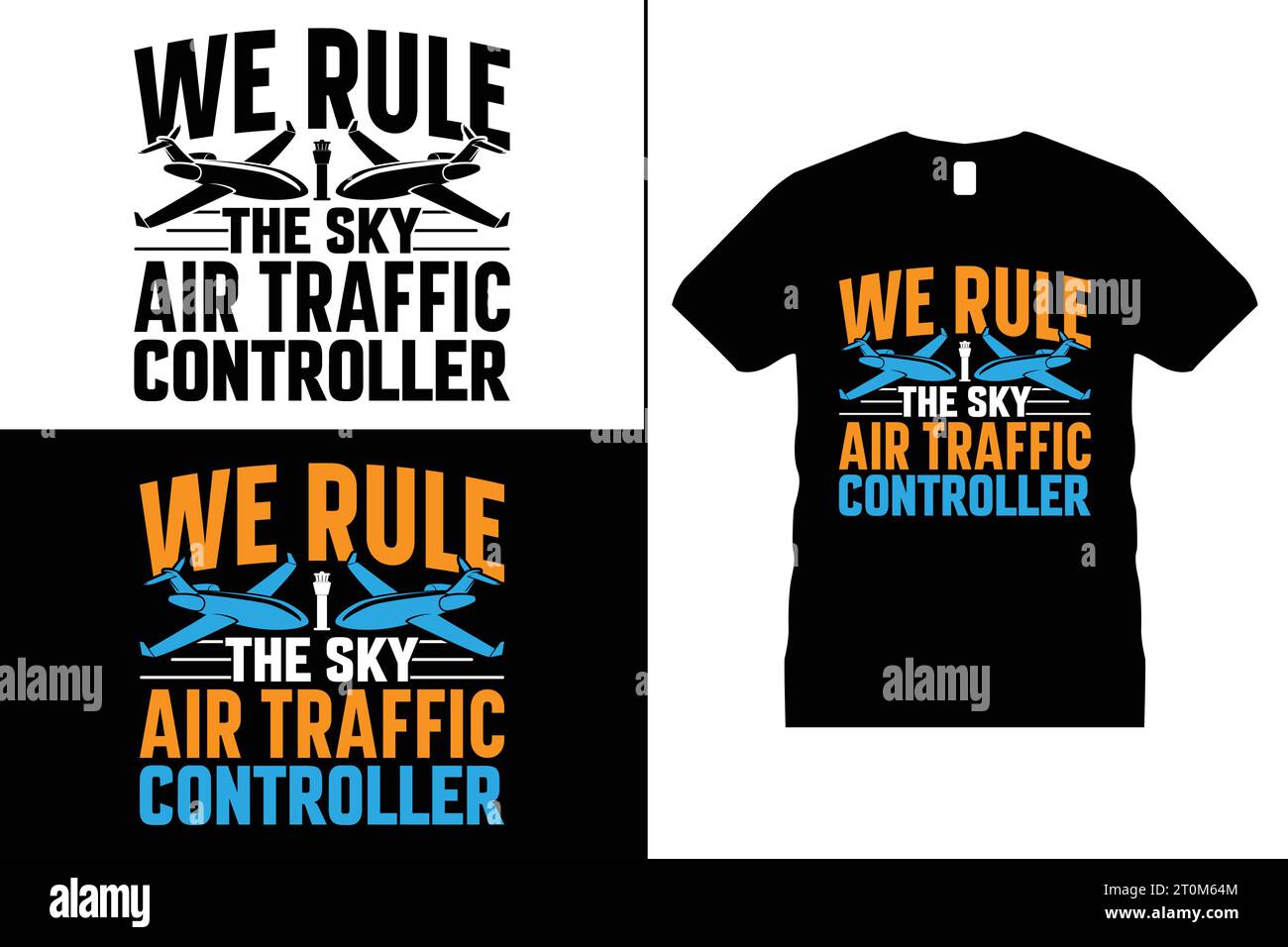 Drôle Typographie Sky Air Traffic T-shirt Design Controller Vector Pilot shirt cadeau pour hommes et femmes Illustration de Vecteur