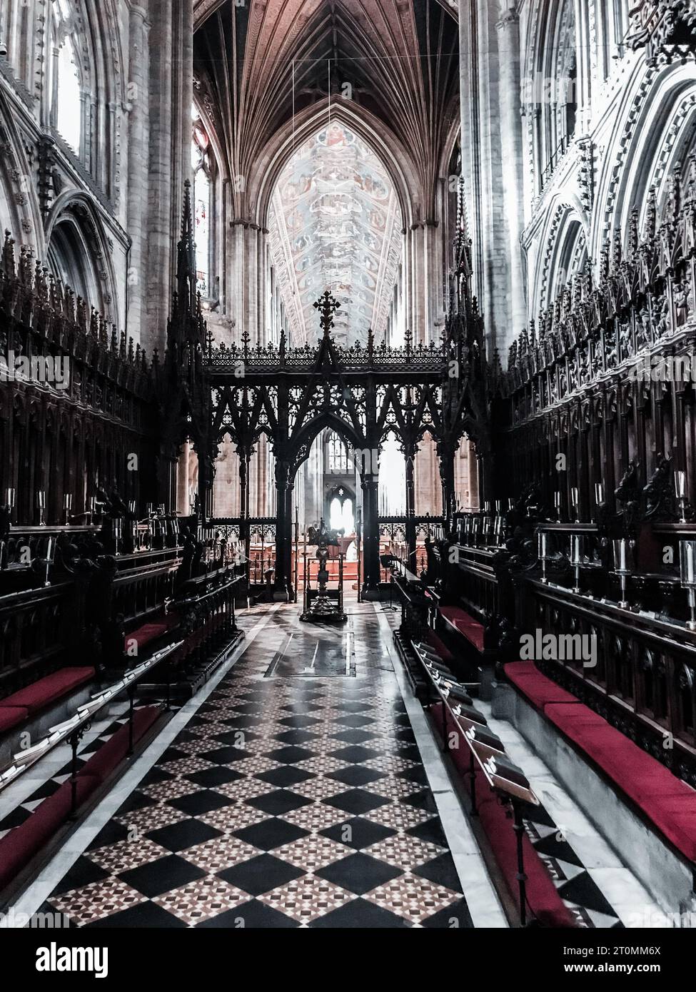 À l'intérieur de la cathédrale d'Ely, Cambridgeshire Banque D'Images