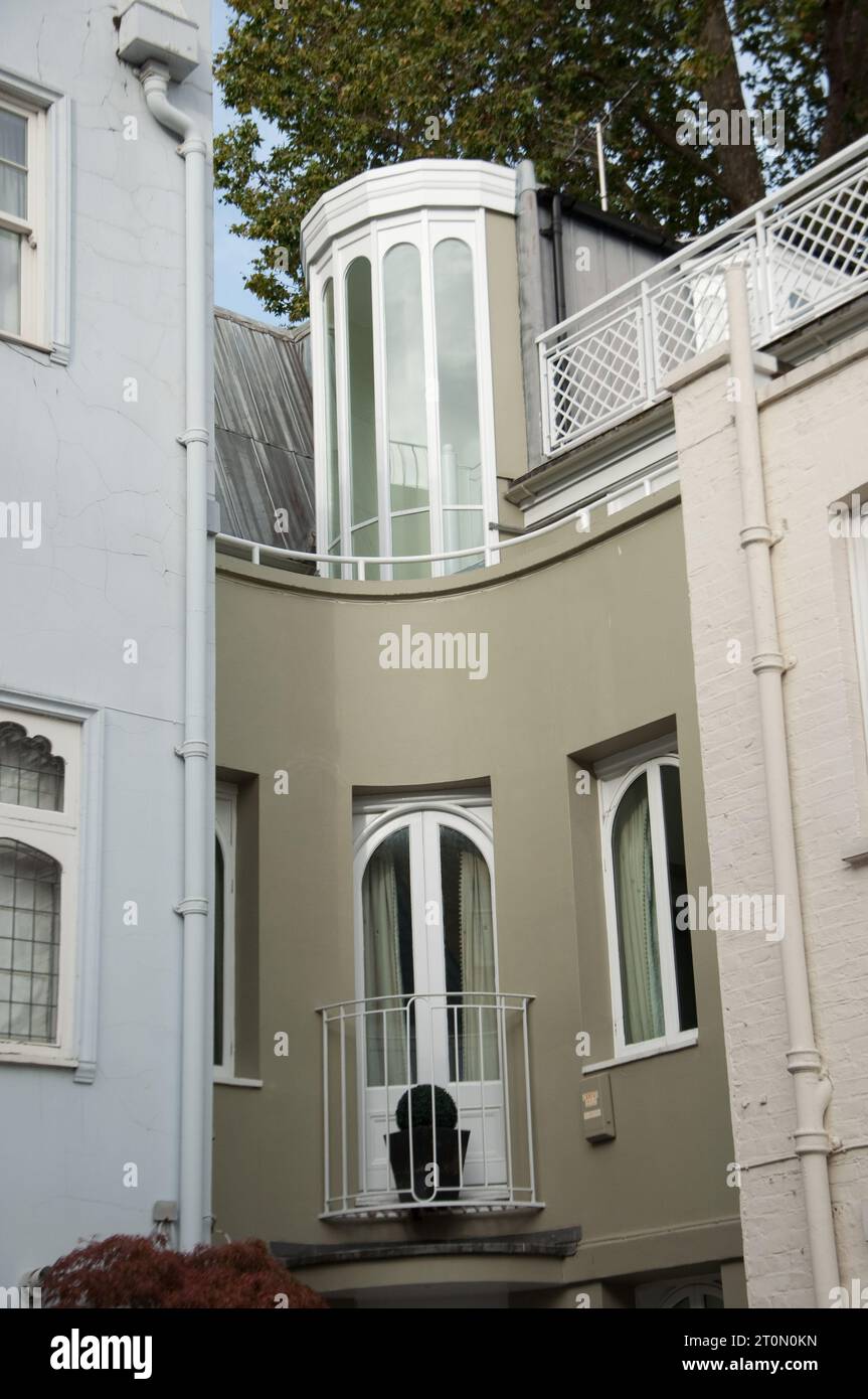 Bâtiment inhabituel, Knightsbridge, Londres, Royaume-Uni Banque D'Images